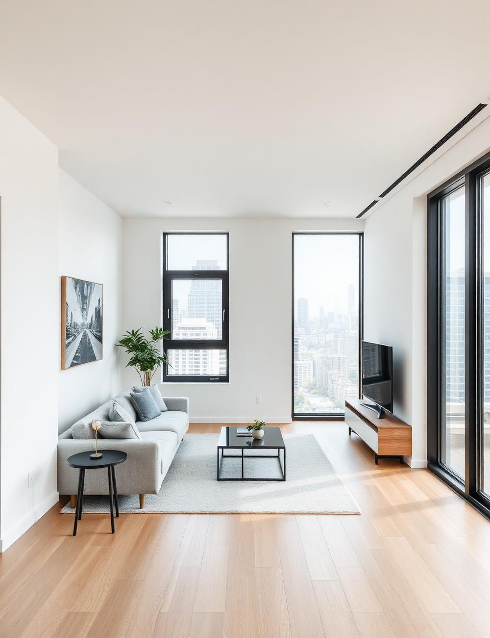 Bright renovated condominium interior in Ontario